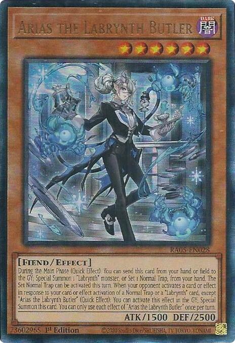 Arias the Labrynth Butler (Ultimate Rare) [RA05-EN028] Ultimate Rare | Good Games Morley