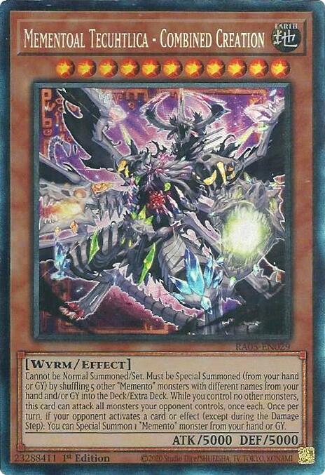 Mementoal Tecuhtlica - Combined Creation (Collector's Rare) [RA05-EN029] Collector's Rare | Good Games Morley