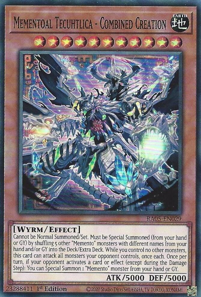 Mementoal Tecuhtlica - Combined Creation [RA05-EN029] Super Rare | Good Games Morley