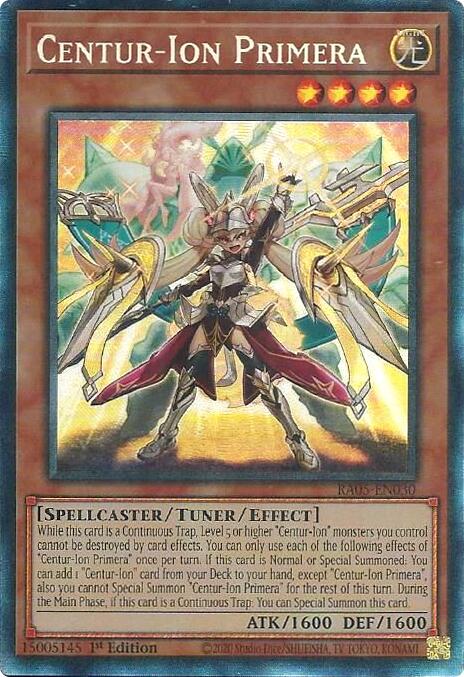 Centur-Ion Primera (Collector's Rare) [RA05-EN030] Collector's Rare | Good Games Morley