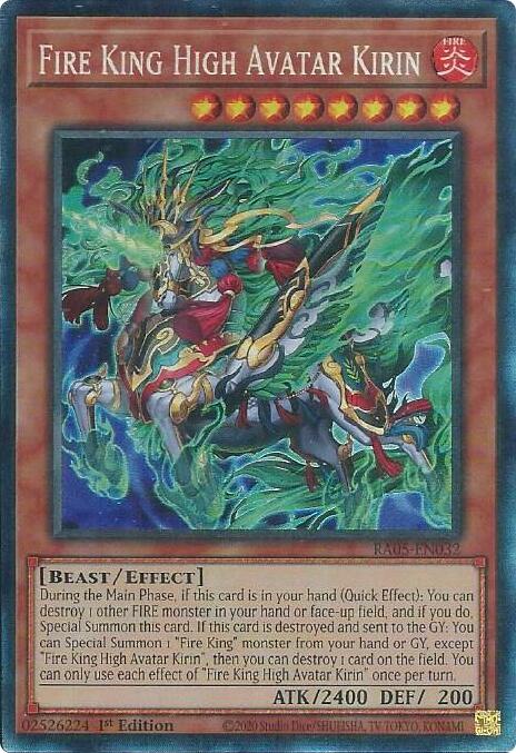 Fire King High Avatar Kirin (Collector's Rare) [RA05-EN032] Collector's Rare | Good Games Morley