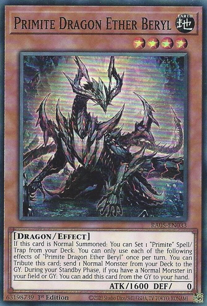 Primite Dragon Ether Beryl [RA05-EN033] Super Rare | Good Games Morley
