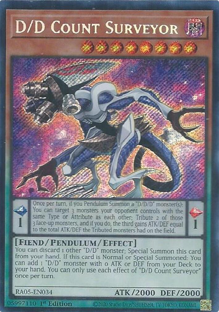 D/D Count Surveyor (Secret Rare) [RA05-EN034] Secret Rare | Good Games Morley