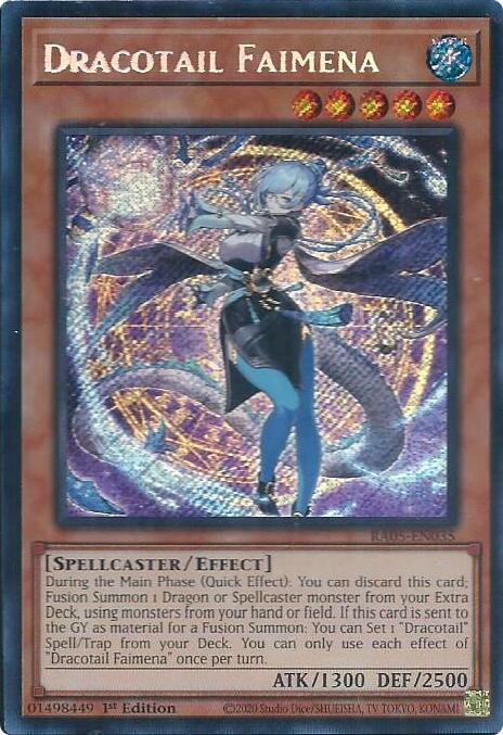 Dracotail Faimena (Secret Rare) [RA05-EN035] Secret Rare | Good Games Morley