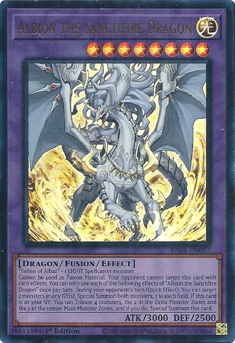 Albion the Sanctifire Dragon (Ultra Rare) [RA05-EN037] Ultra Rare | Good Games Morley