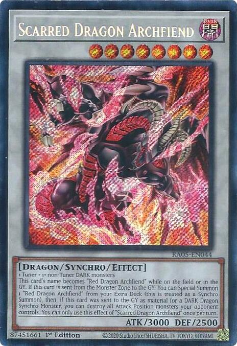 Scarred Dragon Archfiend (Secret Rare) [RA05-EN044] Secret Rare | Good Games Morley