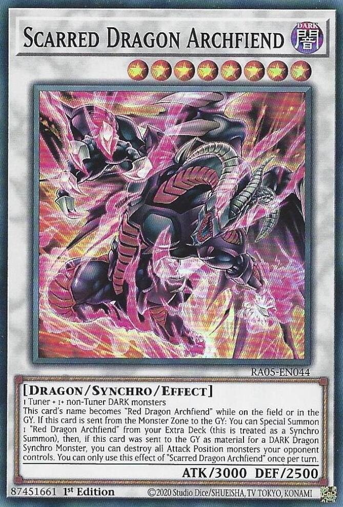 Scarred Dragon Archfiend [RA05-EN044] Super Rare | Good Games Morley