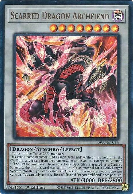 Scarred Dragon Archfiend (Ultra Rare) [RA05-EN044] Ultra Rare | Good Games Morley