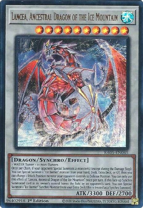 Lancea, Ancestral Dragon of the Ice Mountain (Ultra Rare) [RA05-EN045] Ultra Rare | Good Games Morley