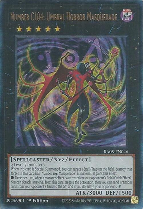 Number C104: Umbral Horror Masquerade (Ultimate Rare) [RA05-EN046] Ultimate Rare | Good Games Morley