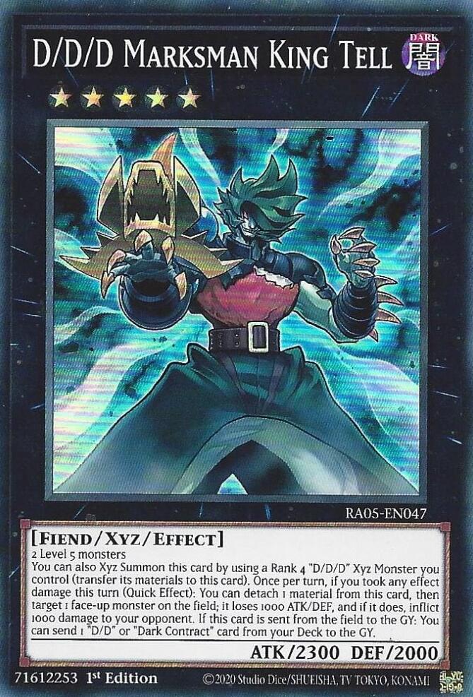 D/D/D Marksman King Tell [RA05-EN047] Super Rare | Good Games Morley