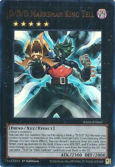 D/D/D Marksman King Tell (Ultra Rare) [RA05-EN047] Ultra Rare | Good Games Morley