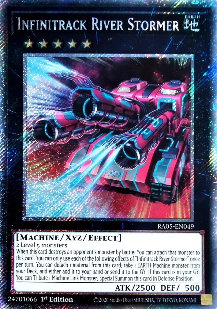 Infinitrack River Stormer (Platinum Secret Rare) [RA05-EN049] Platinum Secret Rare | Good Games Morley