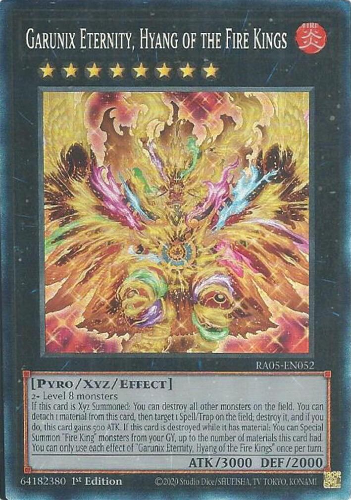 Garunix Eternity, Hyang of the Fire Kings (Collector's Rare) [RA05-EN052] Collector's Rare | Good Games Morley