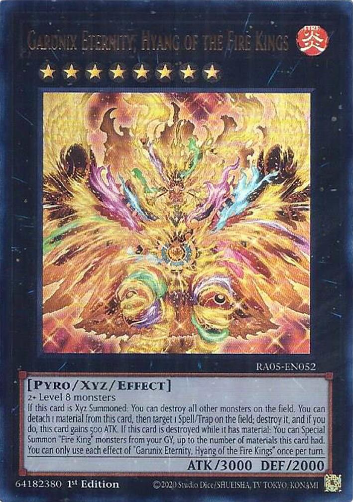 Garunix Eternity, Hyang of the Fire Kings (Ultra Rare) [RA05-EN052] Ultra Rare | Good Games Morley