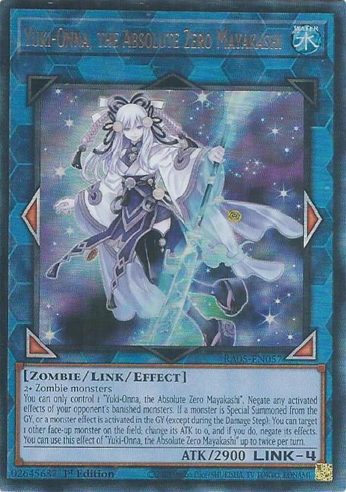Yuki-Onna, the Absolute Zero Mayakashi (Ultimate Rare) [RA05-EN057] Ultimate Rare | Good Games Morley