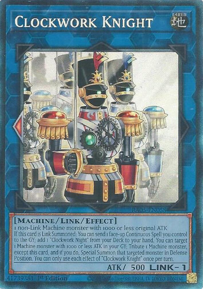 Clockwork Knight (Collector's Rare) [RA05-EN058] Collector's Rare | Good Games Morley