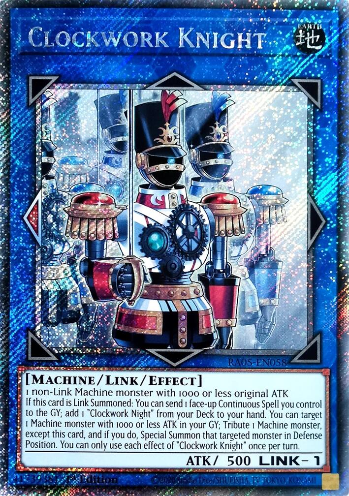 Clockwork Knight (Platinum Secret Rare) [RA05-EN058] Platinum Secret Rare | Good Games Morley
