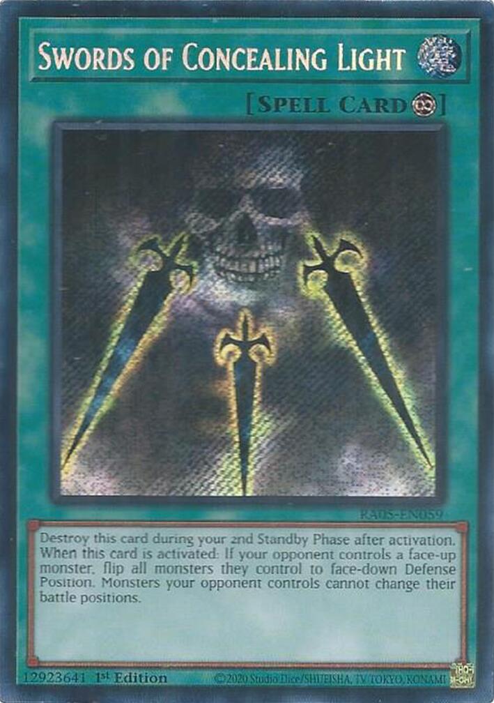 Swords of Concealing Light (Secret Rare) [RA05-EN059] Secret Rare | Good Games Morley