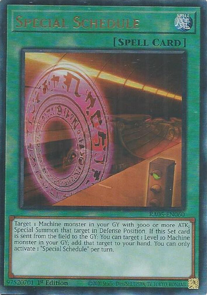 Special Schedule (Ultimate Rare) [RA05-EN060] Ultimate Rare | Good Games Morley