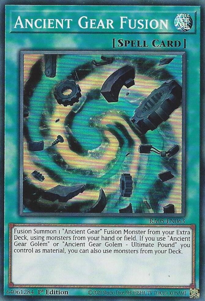 Ancient Gear Fusion [RA05-EN063] Super Rare | Good Games Morley