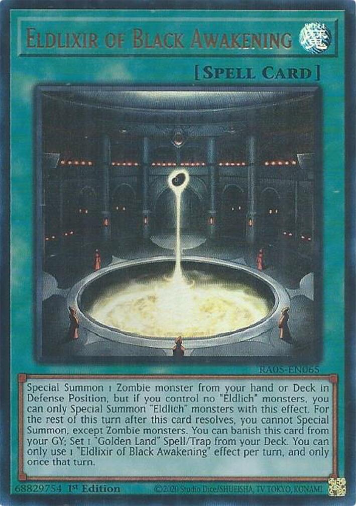Eldlixir of Black Awakening (Ultra Rare) [RA05-EN065] Ultra Rare | Good Games Morley