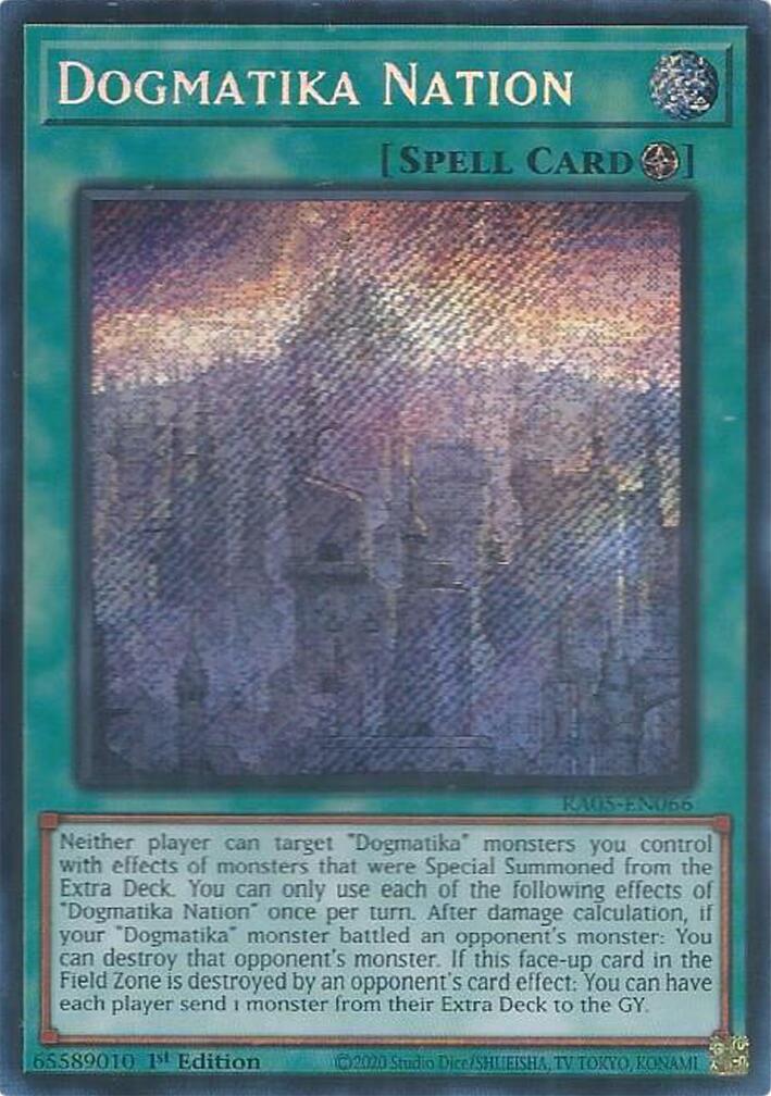 Dogmatika Nation (Secret Rare) [RA05-EN066] Secret Rare | Good Games Morley