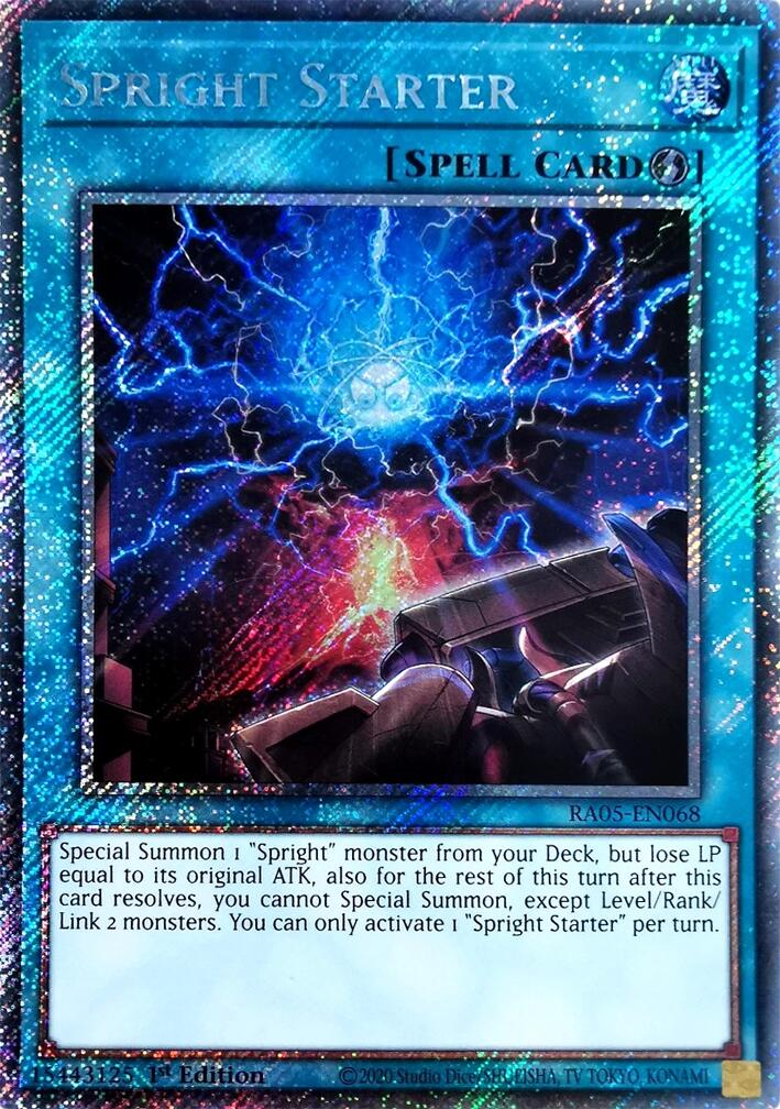 Spright Starter (Platinum Secret Rare) [RA05-EN068] Platinum Secret Rare | Good Games Morley