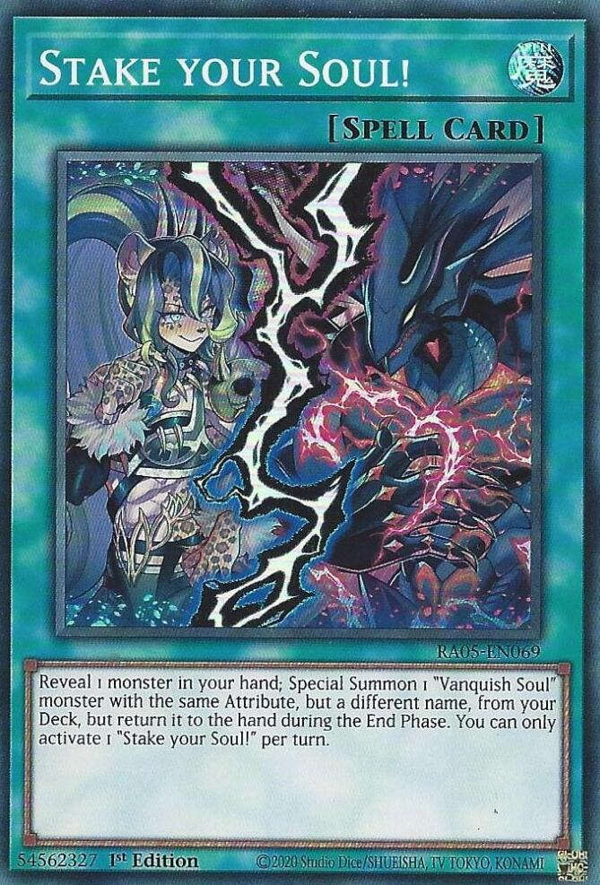 Stake your Soul! [RA05-EN069] Super Rare | Good Games Morley