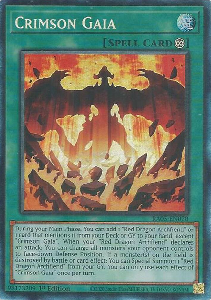 Crimson Gaia (Collector's Rare) [RA05-EN070] Collector's Rare | Good Games Morley