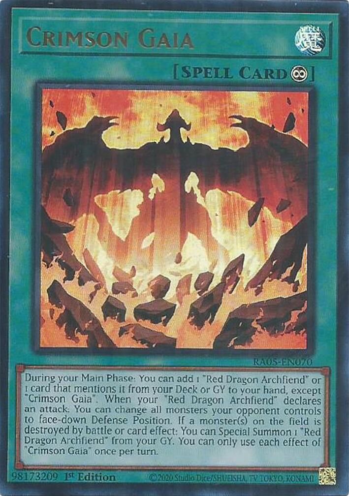 Crimson Gaia (Ultra Rare) [RA05-EN070] Ultra Rare | Good Games Morley