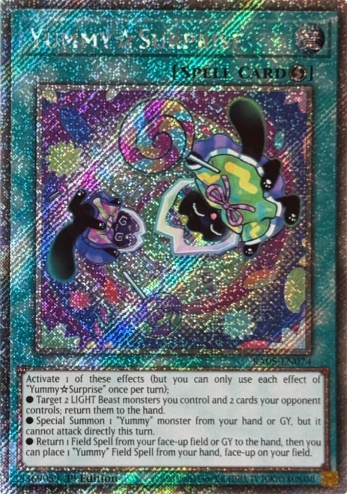 YummySurprise (Platinum Secret Rare) [RA05-EN074] Platinum Secret Rare | Good Games Morley