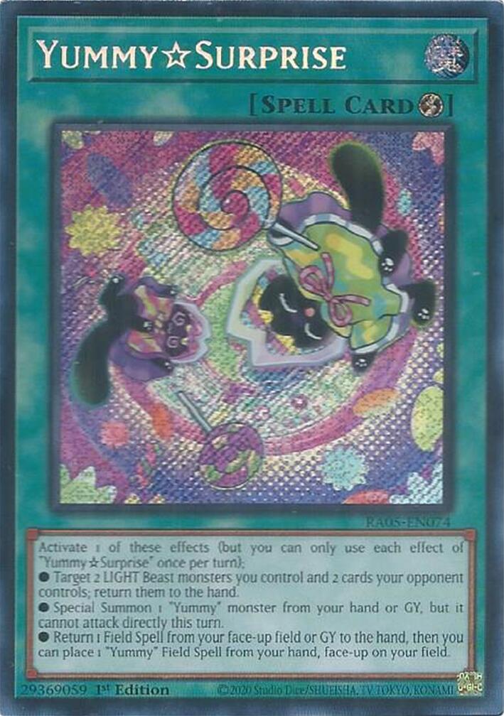 YummySurprise (Secret Rare) [RA05-EN074] Secret Rare | Good Games Morley