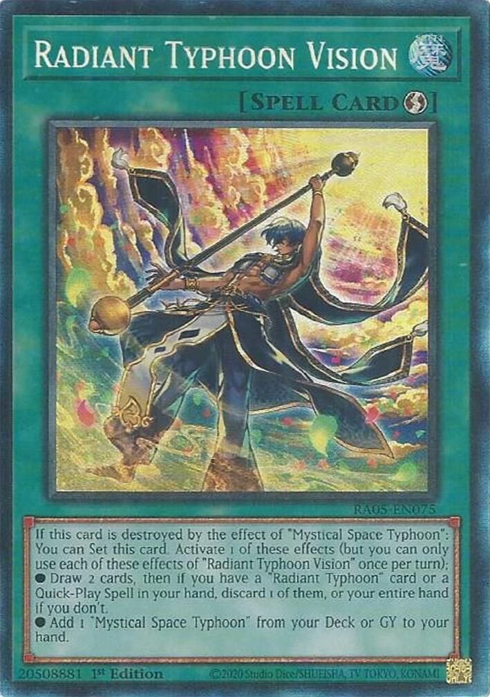 Radiant Typhoon Vision (Collector's Rare) [RA05-EN075] Collector's Rare | Good Games Morley