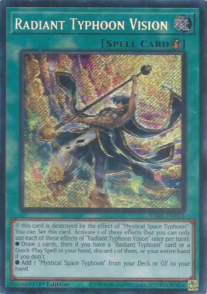 Radiant Typhoon Vision (Secret Rare) [RA05-EN075] Secret Rare | Good Games Morley
