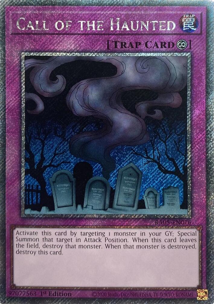 Call of the Haunted (Platinum Secret Rare) [RA05-EN076] Platinum Secret Rare | Good Games Morley