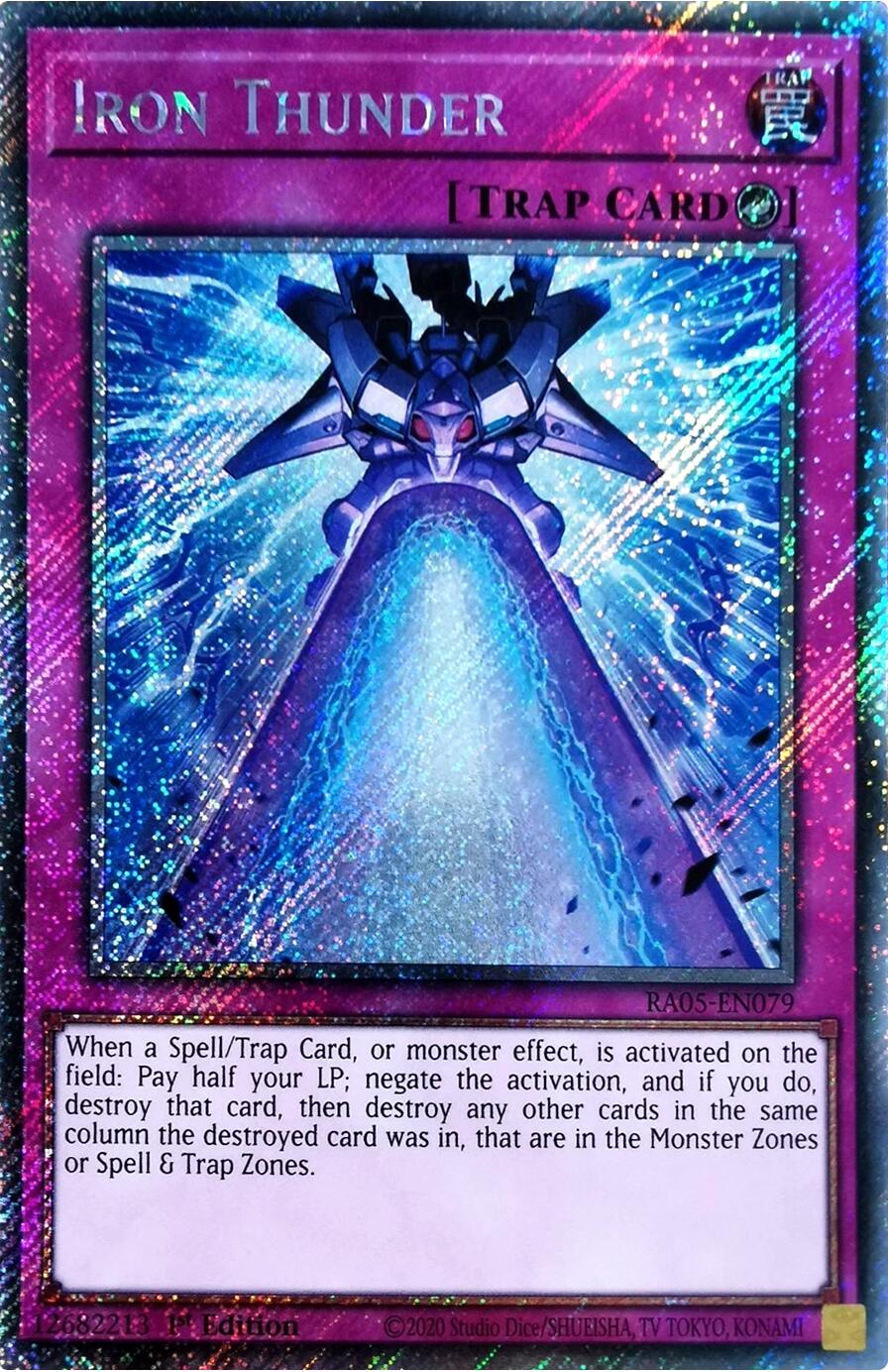 Iron Thunder (Platinum Secret Rare) [RA05-EN079] Platinum Secret Rare | Good Games Morley