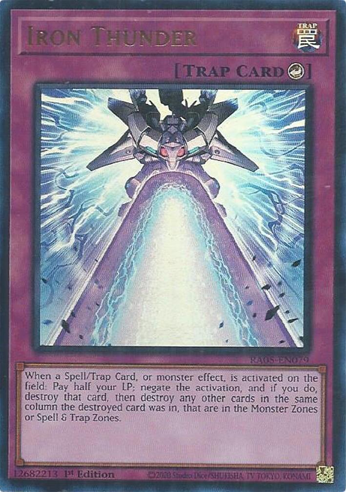 Iron Thunder (Ultra Rare) [RA05-EN079] Ultra Rare | Good Games Morley