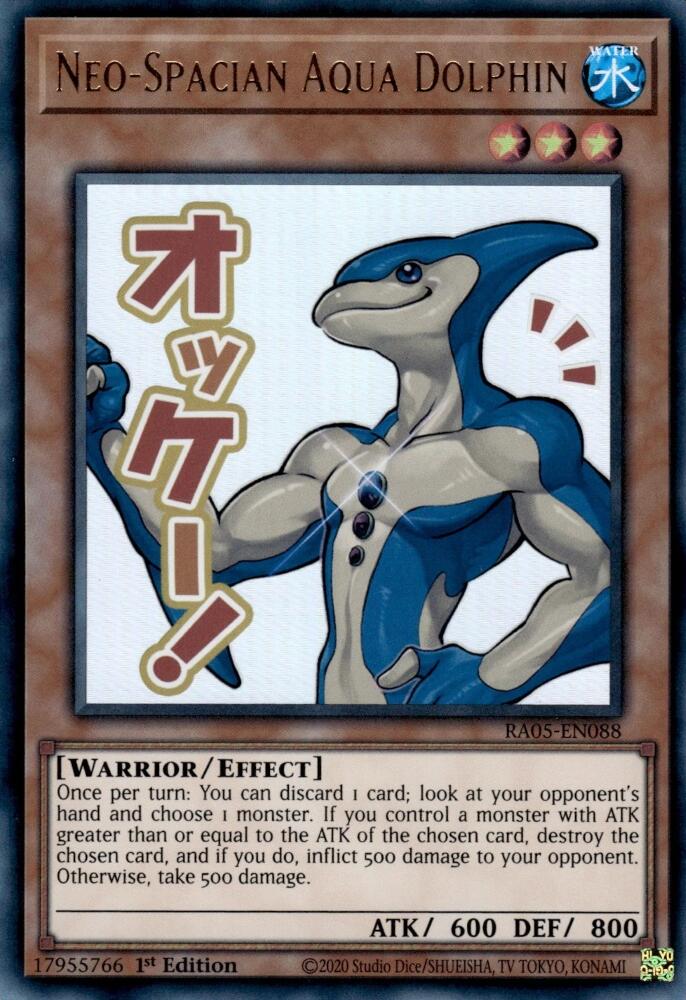 Neo-Spacian Aqua Dolphin [RA05-EN088] Ultra Rare | Good Games Morley