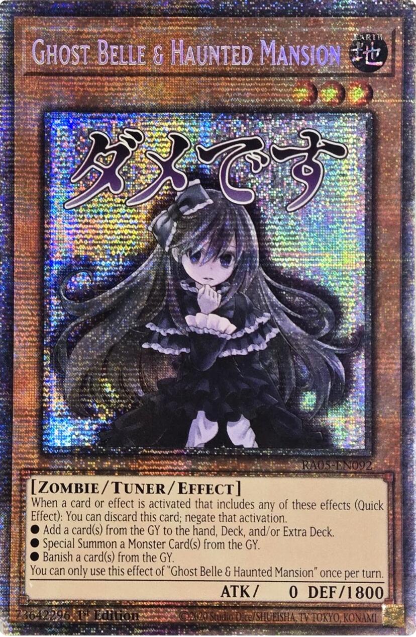 Ghost Belle & Haunted Mansion (Starlight Rare) [RA05-EN092] Starlight Rare | Good Games Morley