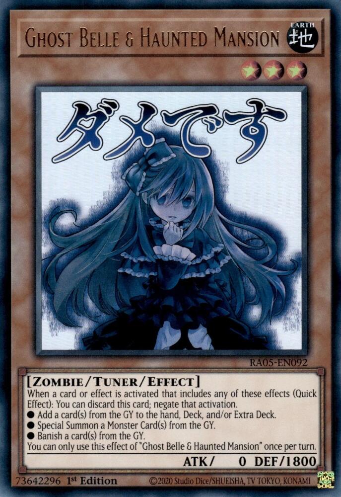 Ghost Belle & Haunted Mansion [RA05-EN092] Ultra Rare | Good Games Morley