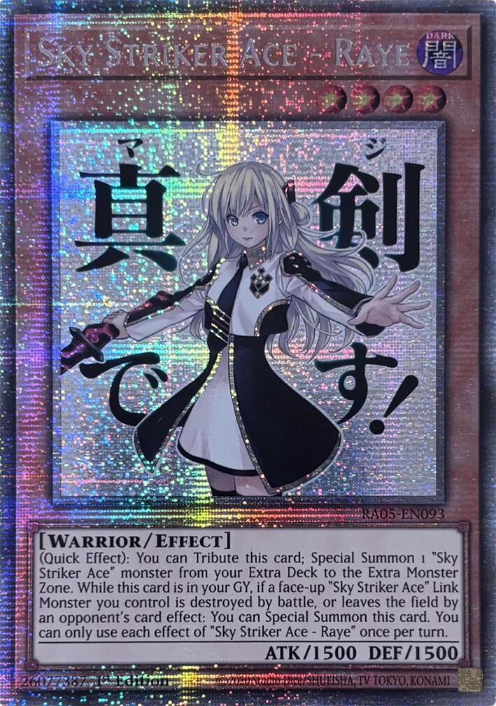 Sky Striker Ace - Raye (Starlight Rare) [RA05-EN093] Starlight Rare | Good Games Morley