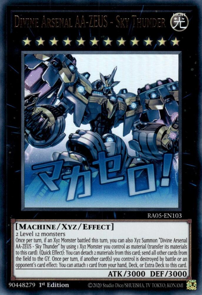 Divine Arsenal AA-ZEUS - Sky Thunder [RA05-EN103] Ultra Rare | Good Games Morley