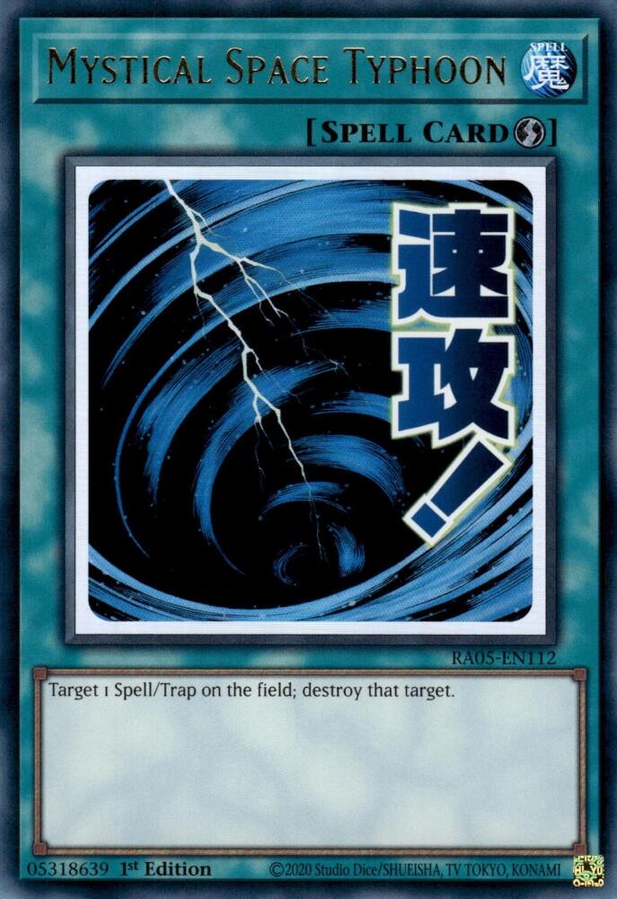 Mystical Space Typhoon [RA05-EN112] Ultra Rare | Good Games Morley