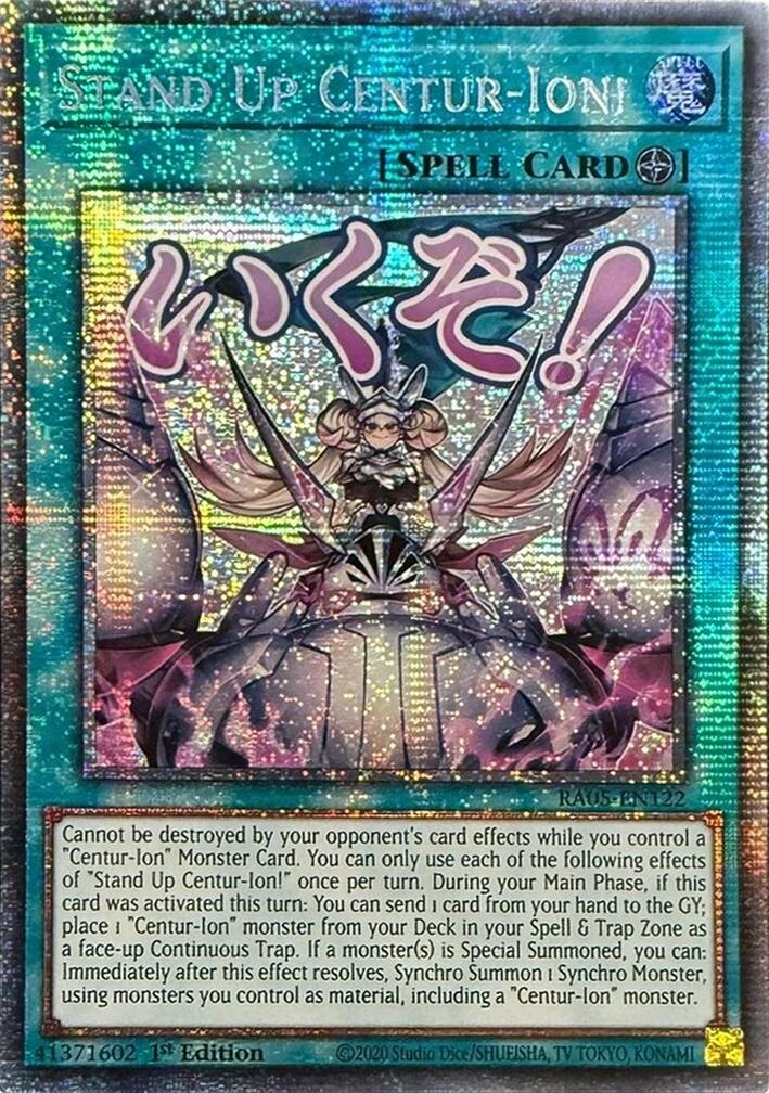 Stand Up Centur-Ion! (Starlight Rare) [RA05-EN122] Starlight Rare | Good Games Morley