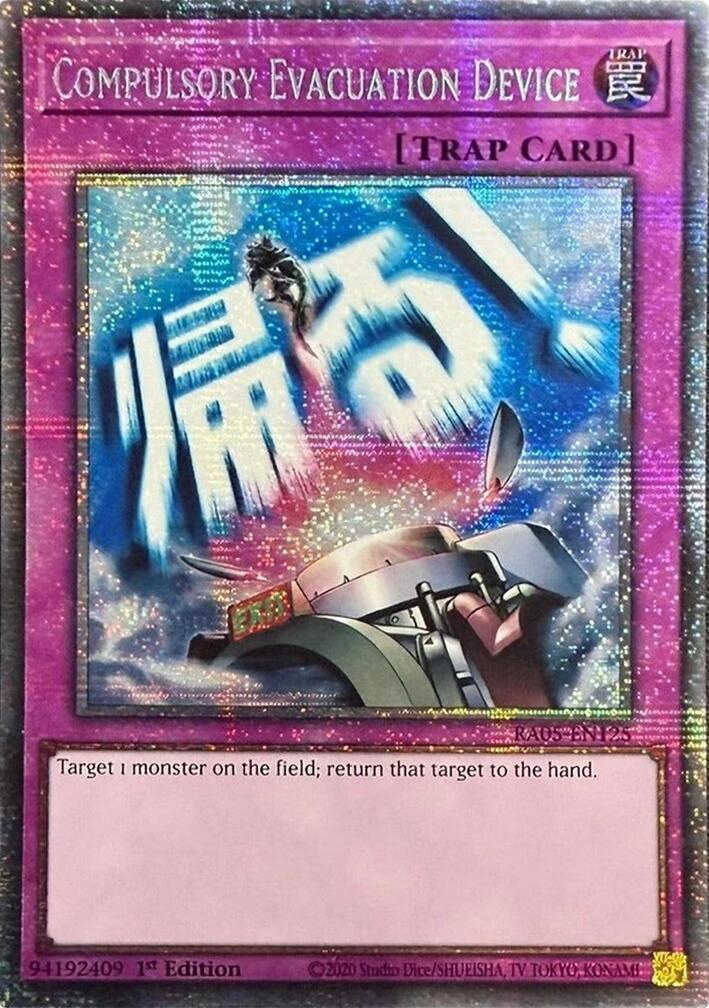 Compulsory Evacuation Device (Starlight Rare) [RA05-EN125] Starlight Rare | Good Games Morley