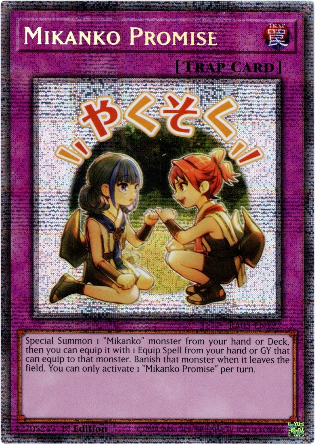 Mikanko Promise (Starlight Rare) [RA05-EN127] Starlight Rare | Good Games Morley