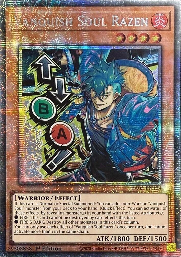 Vanquish Soul Razen (Starlight Rare) (Stamp) [RA05-EN134] Starlight Rare | Good Games Morley