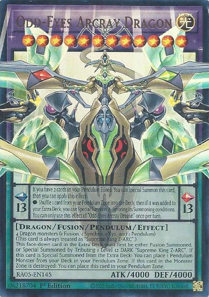 Odd-Eyes Arcray Dragon [RA05-EN145] Ultra Rare | Good Games Morley