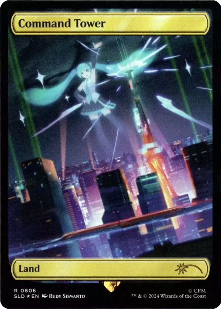 Command Tower (0806) (Rainbow Foil) [Secret Lair Drop Series] | Good Games Morley